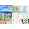 LOT BLOCS FEUILLET TIMBRES EN EUROS AVEC DÉFAUTS POUR AFFRANCHIR, FACIALE 205€