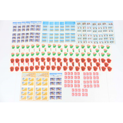 LOT CARNETS AUTOADHÉSIFS TIMBRES 0.46€ AVEC DÉFAUTS POUR AFFRANCHIR, VF 188.60€