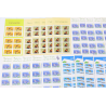 LOT CARNETS AUTOADHÉSIFS TIMBRES 0.50 EUROS AVEC DÉFAUTS POUR AFFRANCHIR VF 145€