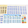 LOT CARNETS AUTOADHÉSIFS TIMBRES 0.50 EUROS AVEC DÉFAUTS POUR AFFRANCHIR VF 145€