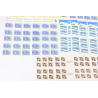 LOT CARNETS AUTOADHÉSIFS TIMBRES 0.50 EUROS AVEC DÉFAUTS POUR AFFRANCHIR VF 145€