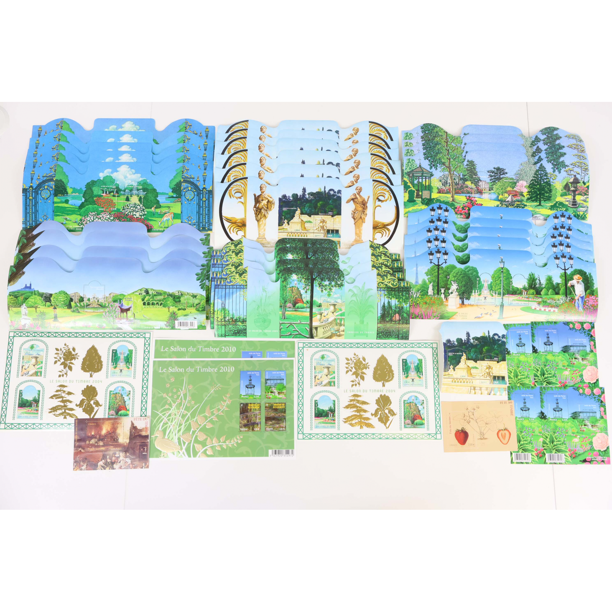 LOT DE BLOCS TIMBRES EN EUROS VALEURS ENTRE 1.90 ET 2.22€ AVEC DÉFAUTS VF 171€
