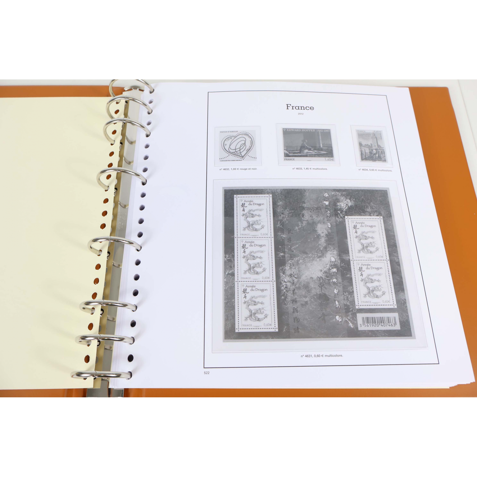 CLASSEUR YT SUPRA MAX FEUILLES PRE-IMPRIMÉES POUR COLLECTION TIMBRES 2012 A 2014