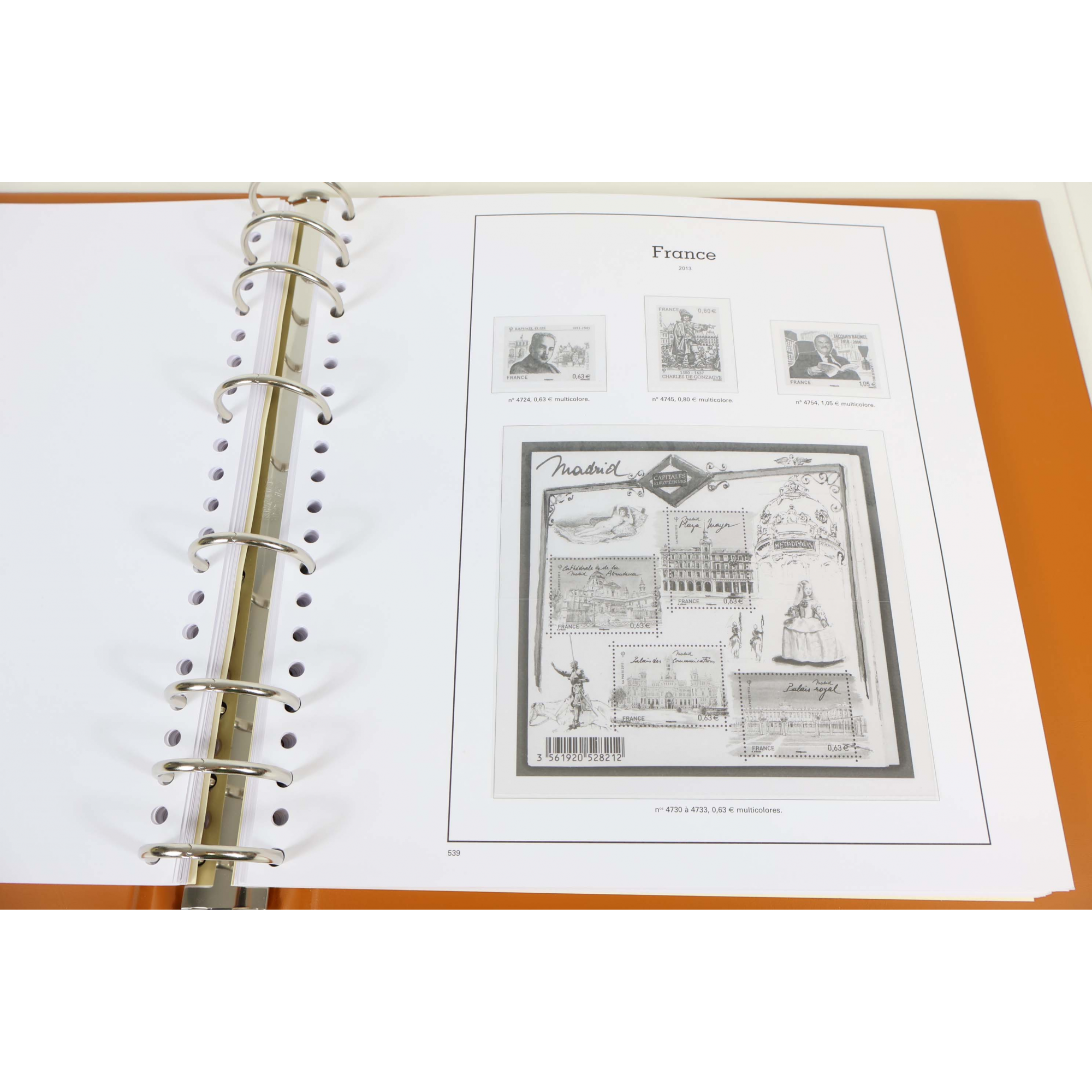 CLASSEUR YT SUPRA MAX FEUILLES PRE-IMPRIMÉES POUR COLLECTION TIMBRES 2012 A 2014