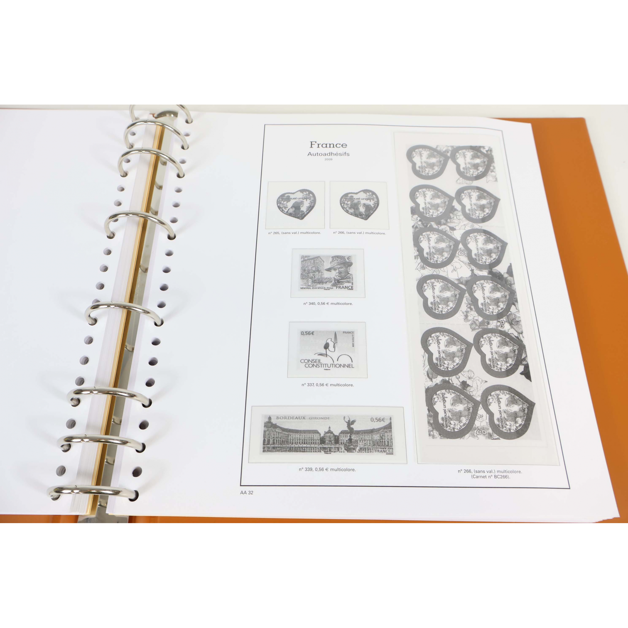CLASSEUR YT SUPRA MAX FEUILLES PRE-IMPRIMÉES POUR COLLECTION TIMBRES 2008 A 2011