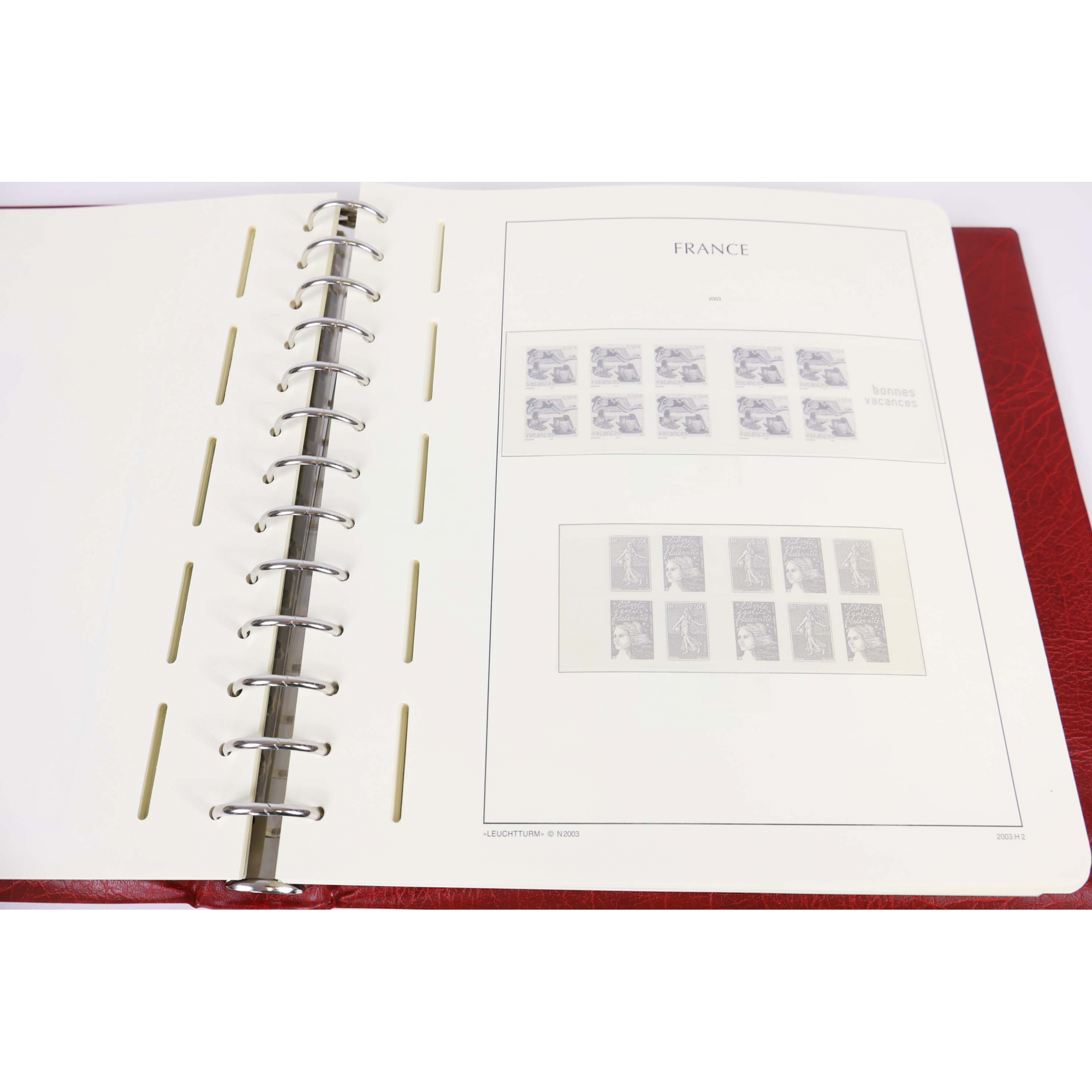 CLASSEUR HAUT DE GAMME LEUCHTTURM POUR UNE COLLECTION DE FRANCE DE 2003 À 2006