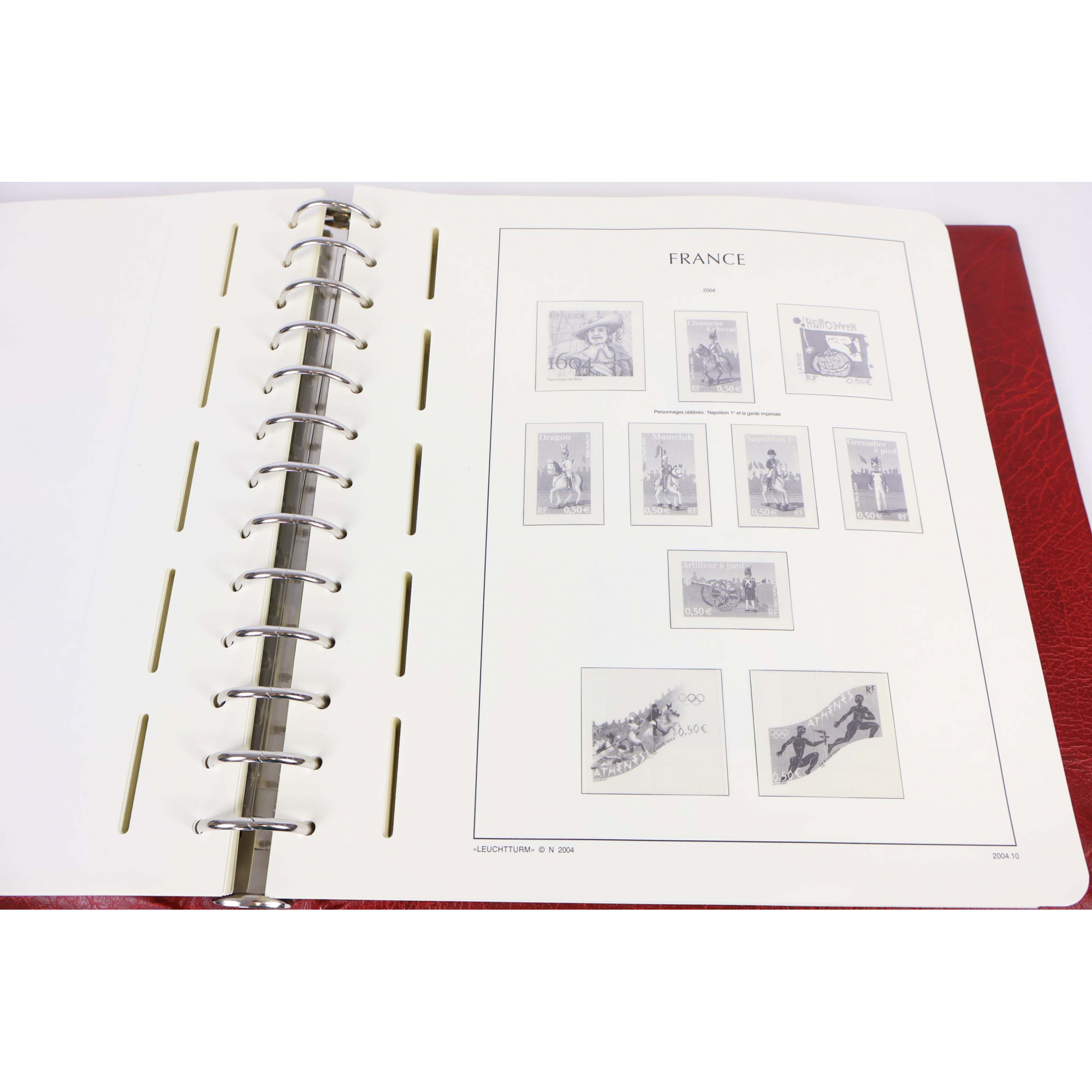 CLASSEUR HAUT DE GAMME LEUCHTTURM POUR UNE COLLECTION DE FRANCE DE 2003 À 2006