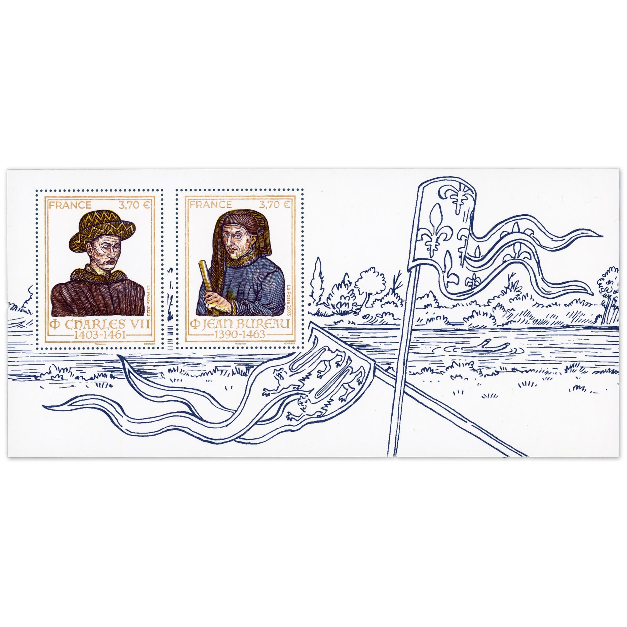 BLOC SOUVENIR N°208 GRANDES HEURES HISTOIRE DE FRANCE TIMBRES NEUFS** ANNÉE 2023