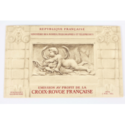 CARNET CROIX-ROUGE DE 1952 AVEC PUBLICITE N°2001 COTE 550€ QUALITE LUXE