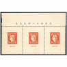 BANDE DE 3 TIMBRES N°841 NEUFS** 10FR VERMILLON, ANNÉE 1949, BELLE QUALITÉ