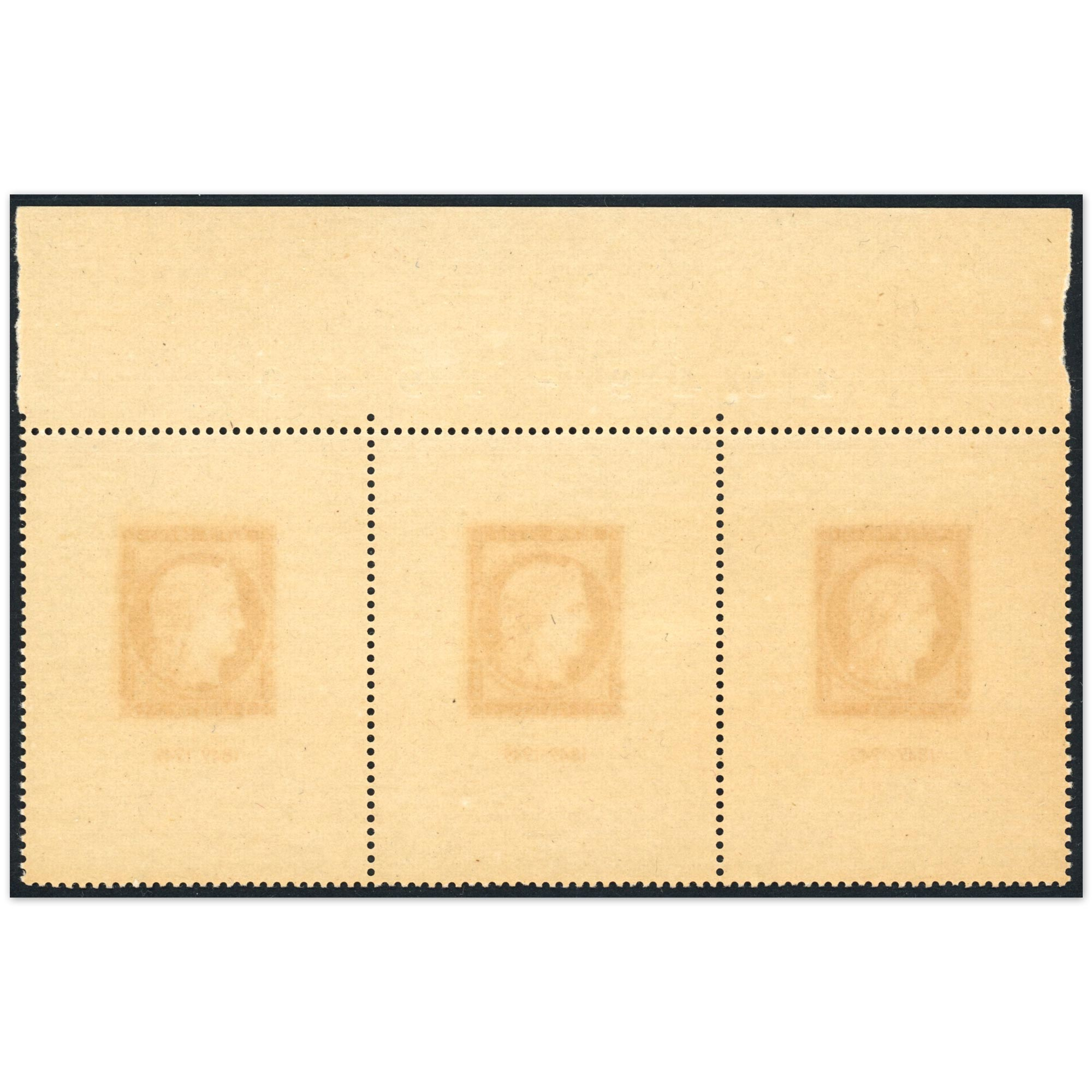 BANDE DE 3 TIMBRES N°841 NEUFS** 10FR VERMILLON, ANNÉE 1949, BELLE QUALITÉ