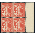 FRANCE BLOC DE 4 TIMBRES CR N°147 TIMBRES NEUFS, COTE 400€, BELLE QUALITÉ