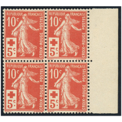 FRANCE BLOC DE 4 TIMBRES CR N°147 TIMBRES NEUFS, COTE 400€, BELLE QUALITÉ