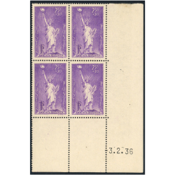 COIN DATÉ AIDE AUX REFUGIÉS N°309 TIMBRES FRANCE NEUFS** ANNÉE 1936 COTE 125€