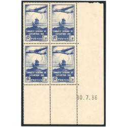 COIN DATÉ ATLANTIQUE SUD N°320 TIMBRES FRANCE NEUFS** COTE 200€ ANNÉE 1936