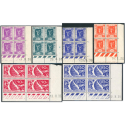 FRANCE COIN DATÉ SÉRIE COMPLÈTE EXPOSITION PARIS 1937 N°322 À 327 TIMBRES NEUFS