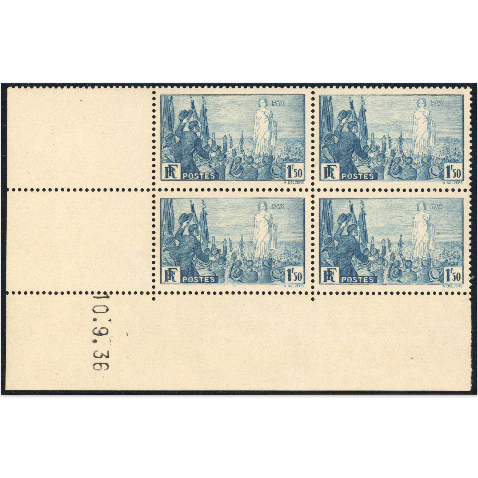 FRANCE COIN DATÉ RASSEMBLEMENT POUR LA PAIX N°328 TIMBRES NEUFS** COTE 200€