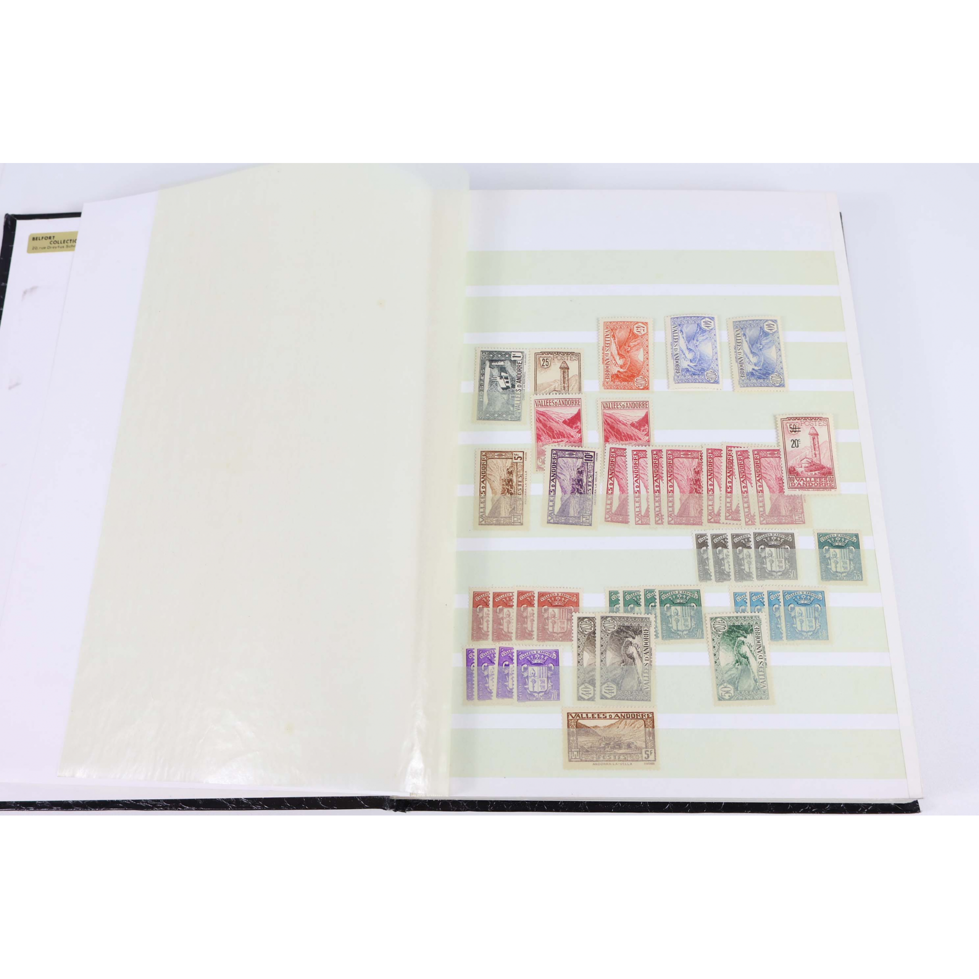 ANDORRE FRANCAIS STOCK IMPORTANT ANCIEN ET MODERNE TIMBRES NEUFS, FACIALE 1000€