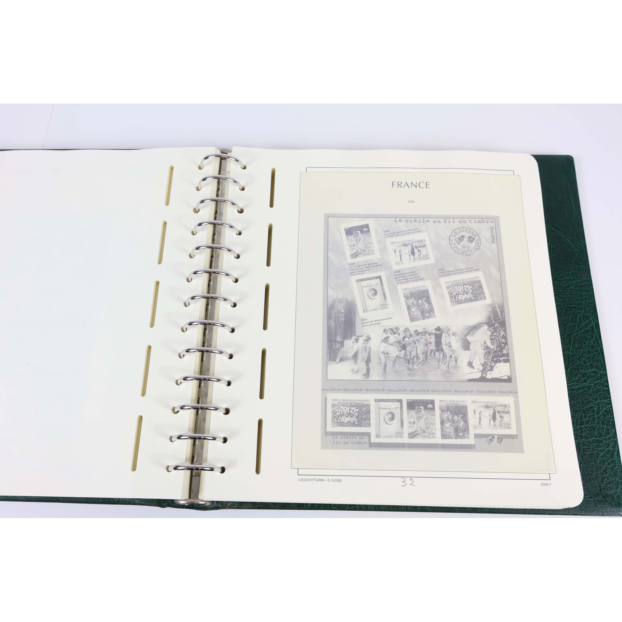 ALBUM LEUCHTTURM POUR UNE COLLECTION DE FRANCE DE 1998 À 2002