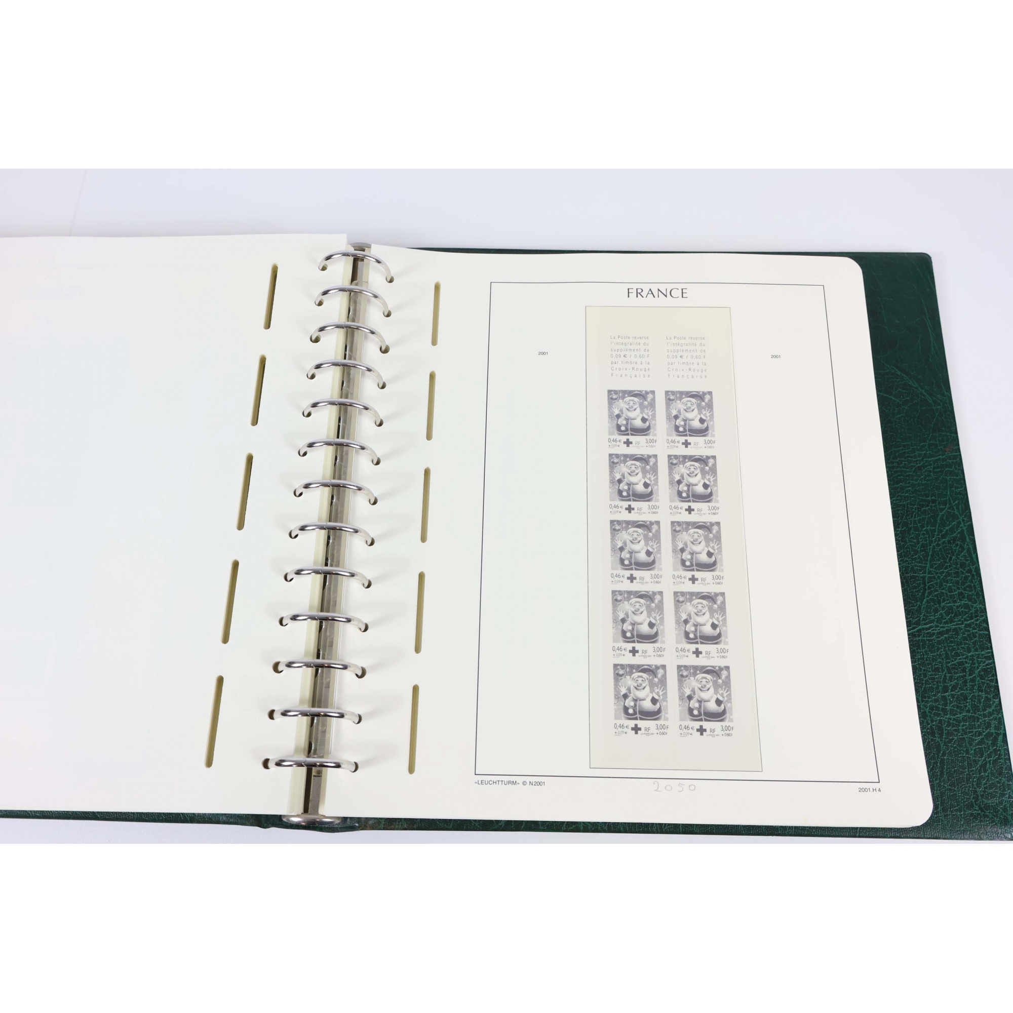 ALBUM LEUCHTTURM POUR UNE COLLECTION DE FRANCE DE 1998 À 2002