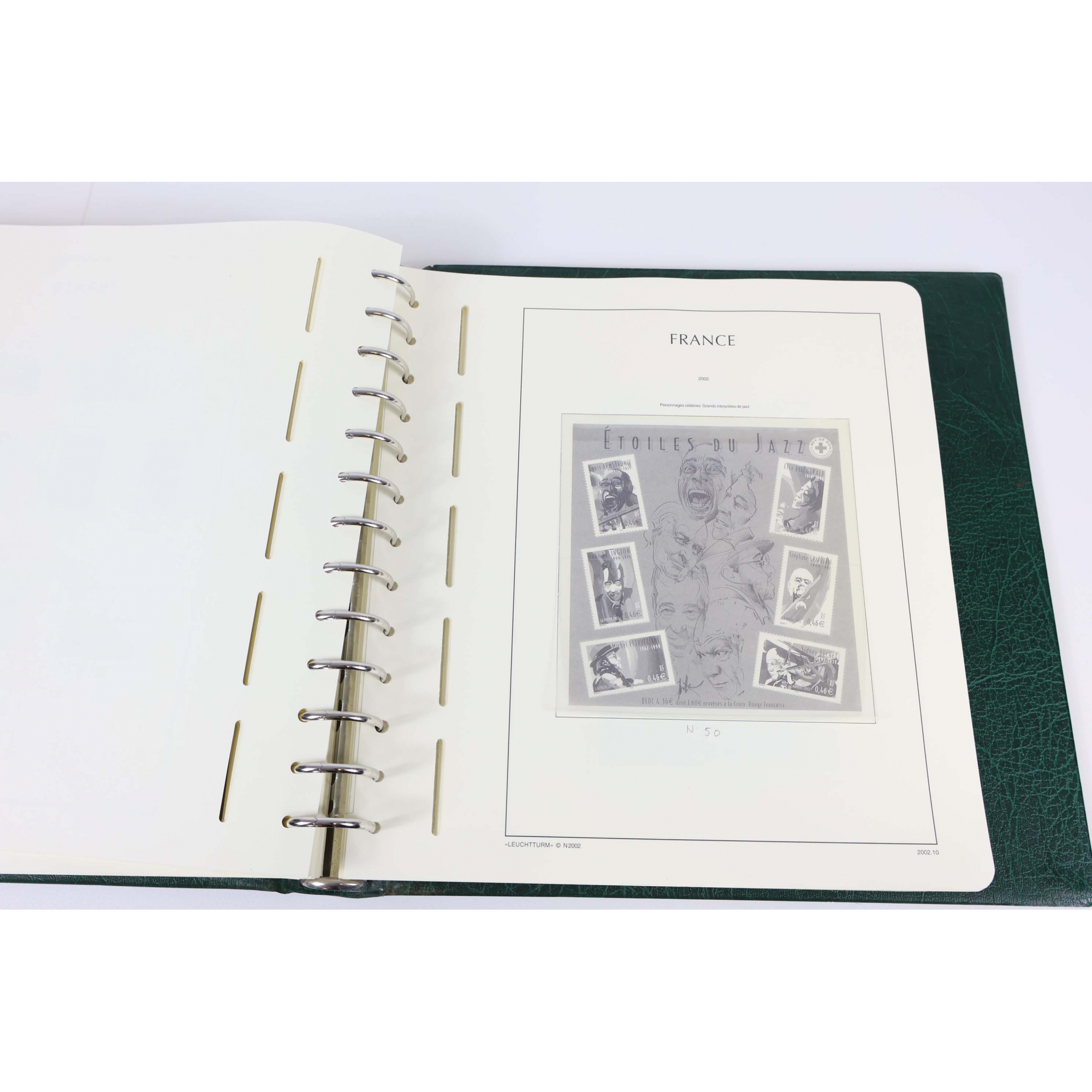 ALBUM LEUCHTTURM POUR UNE COLLECTION DE FRANCE DE 1998 À 2002