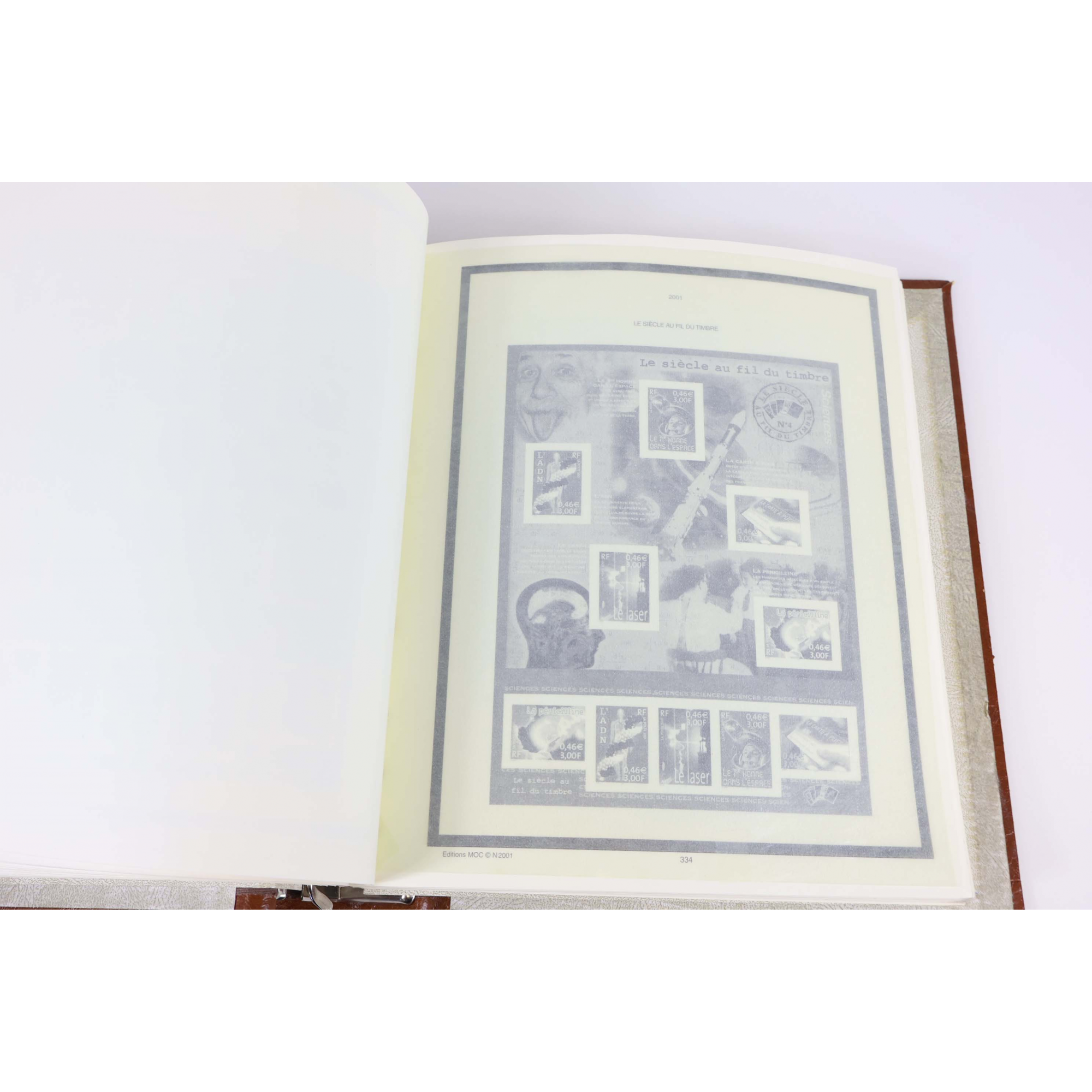 ALBUM MOC POUR UNE COLLECTION DE TIMBRES FRANCE DE 1995 À 2005