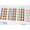 LOT DE CARNETS DE TIMBRES EN EUROS AVEC DÉFAUTS POUR AFFRANCHIR, FACIALE 156.76€