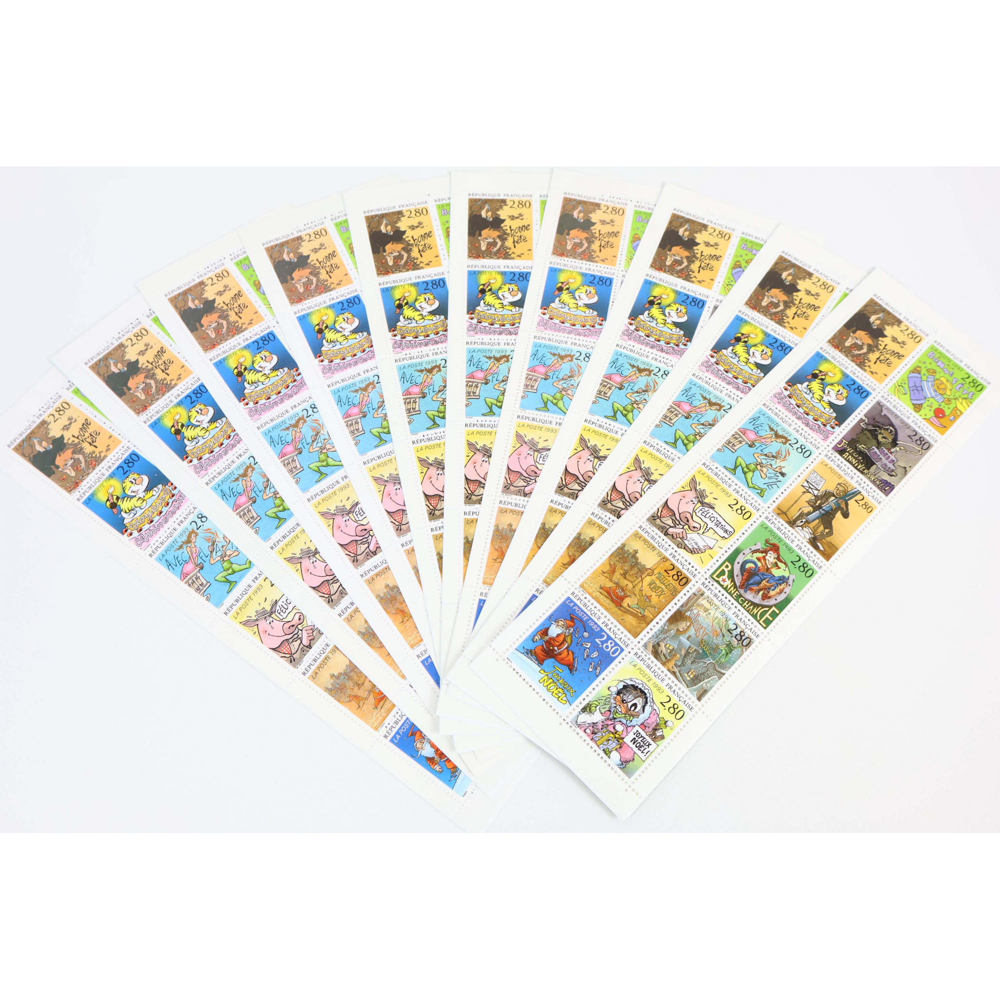 LOT 15 CARNETS BC2848 LE PLAISIR D'ÉCRIRE TIMBRES NEUFS** 2.80FFR X 12 VF 76.83€