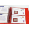 CORÉE DU SUD COLLECTION OFFICIELLE DE 32 ENVELOPPES OR 23 CARATS JO SEOUL