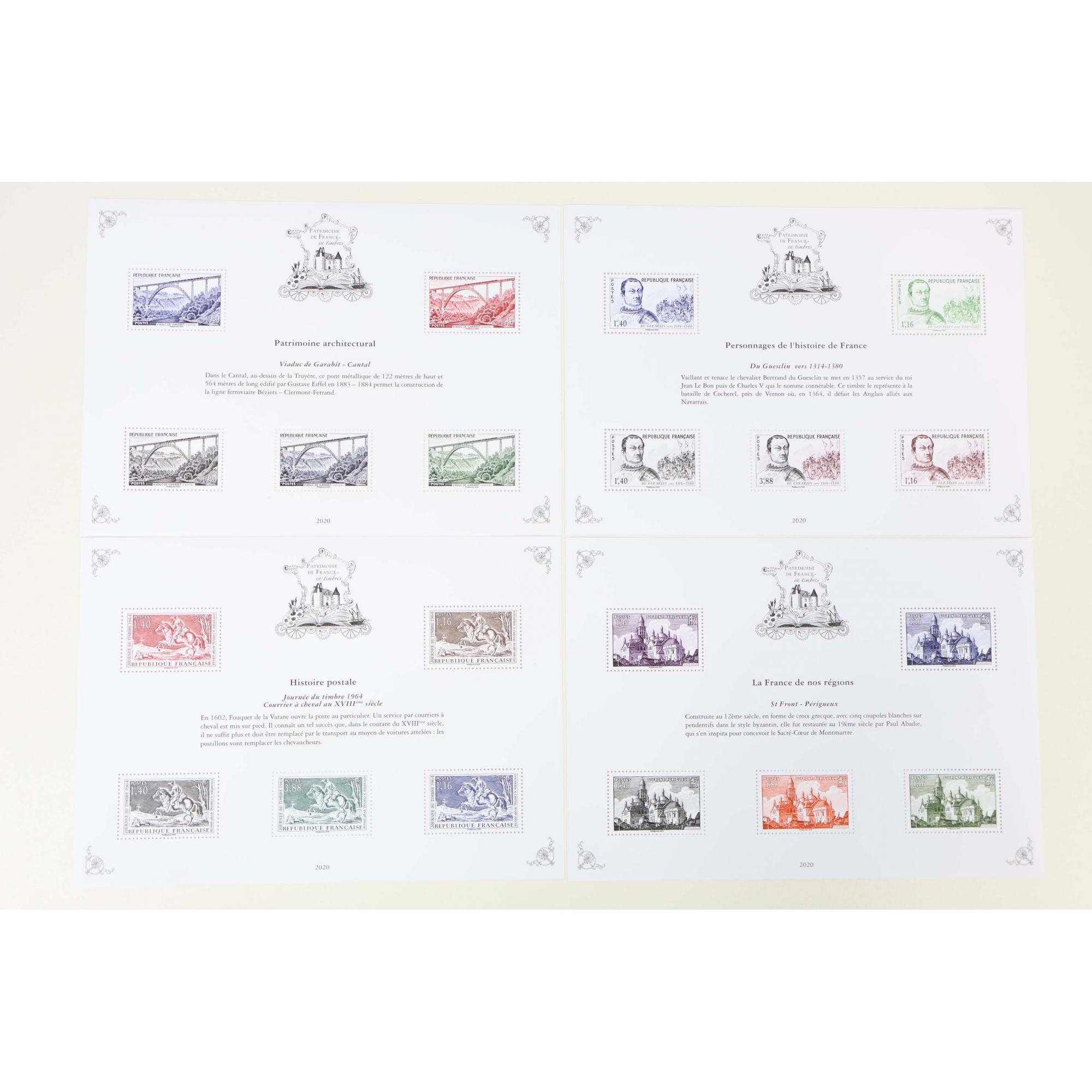SERIE COMPLETE PATRIMOINE DE FRANCE ANNEE 2020 BS11 A BS20 + BS20A SAGE NEUFS**