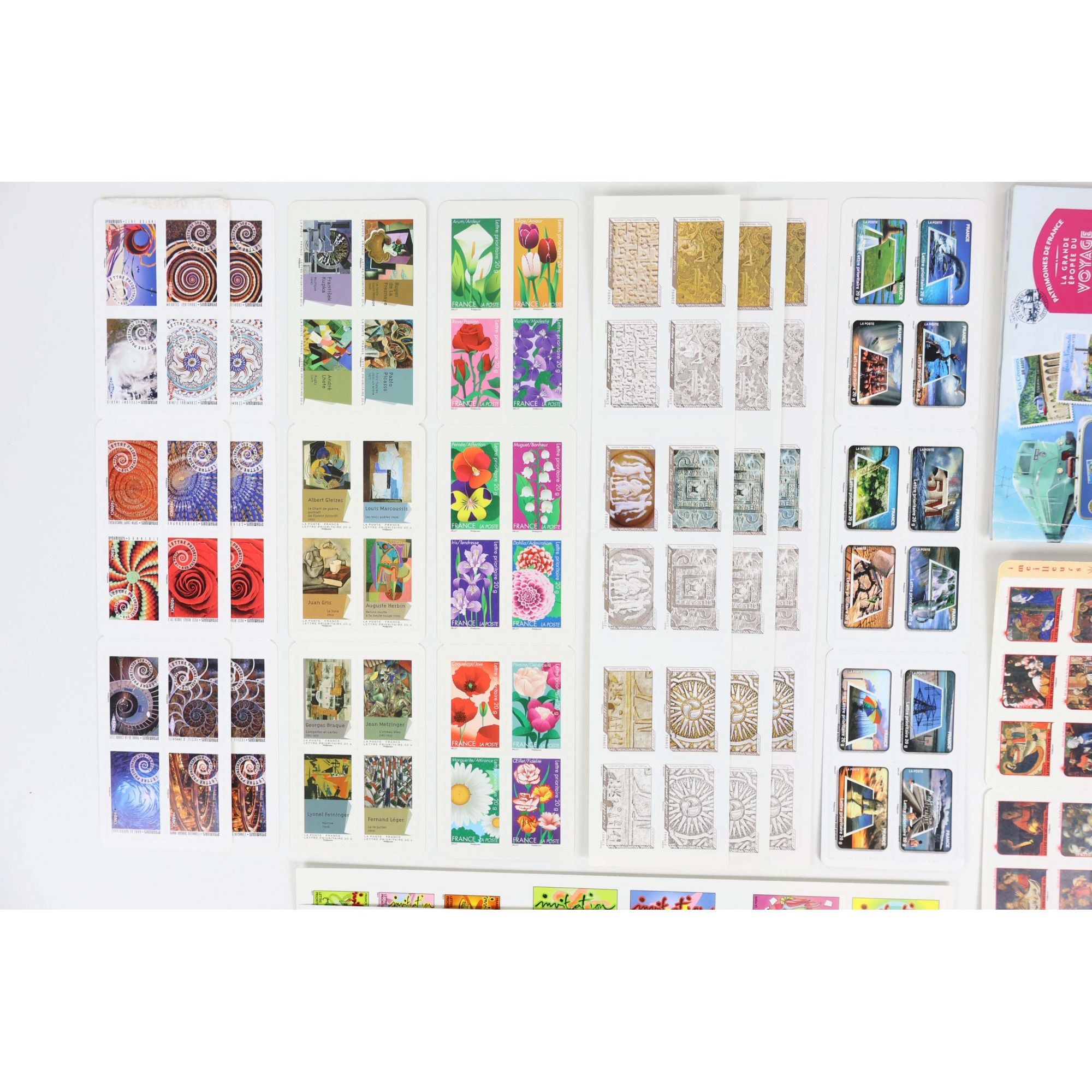 LOT DE 190 TIMBRES AUTOADHÉSIFS LETTRES 20G VP FRANCE , CARNETS POUR AFFRANCHIR