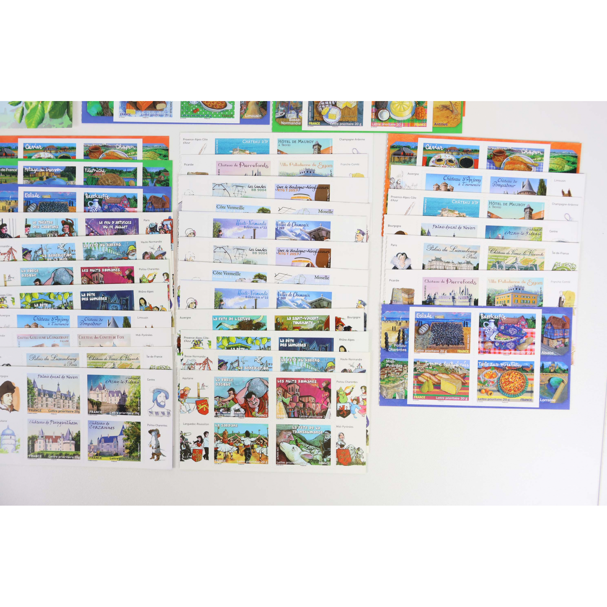 LOT DE 248 TIMBRES AUTOADHÉSIFS LETTRES 20G VP FRANCE , CARNETS POUR AFFRANCHIR