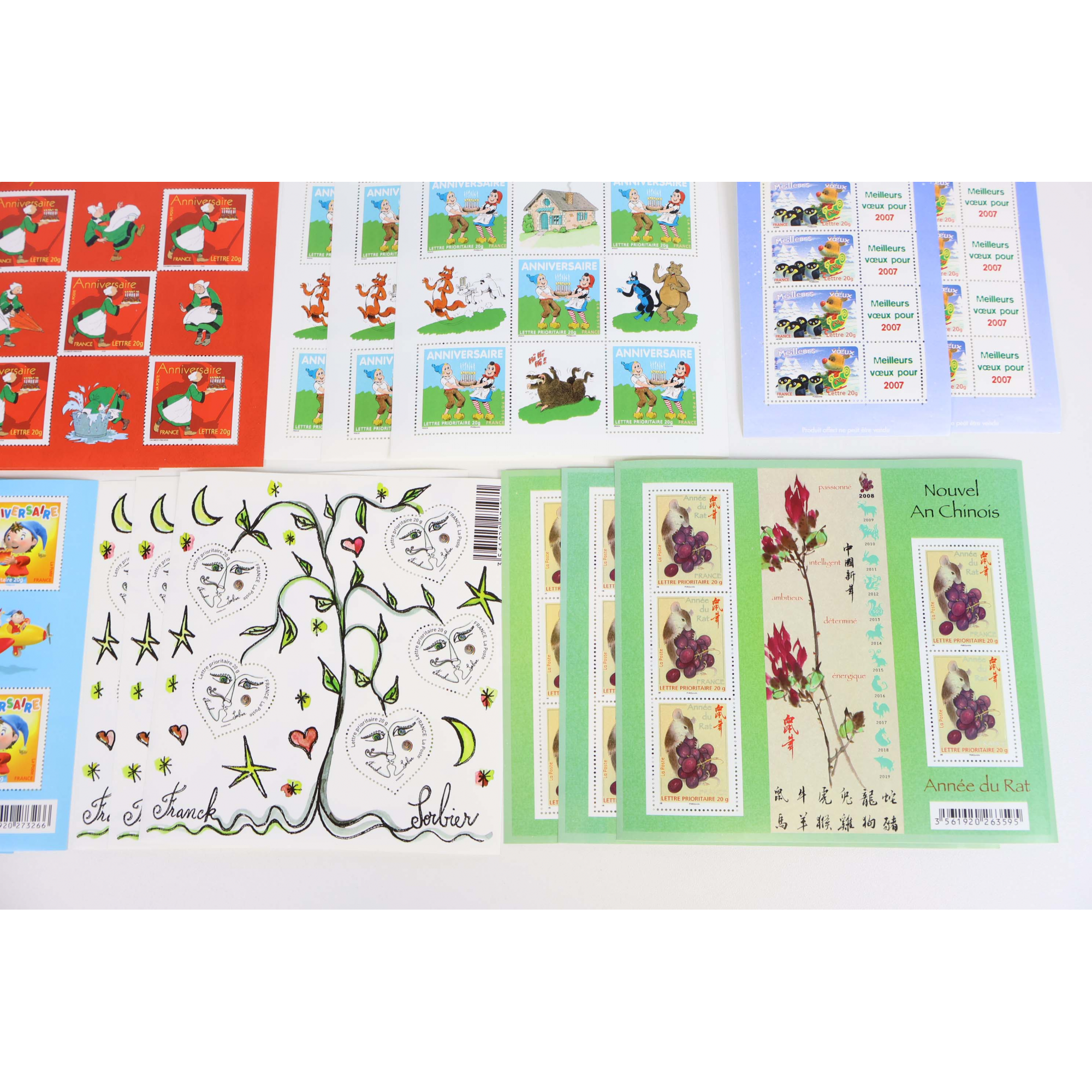 LOT 200 TIMBRES À VALIDITÉ PERMANENTE FRANCE POUR AFFRANCHIR LETTRES 20G
