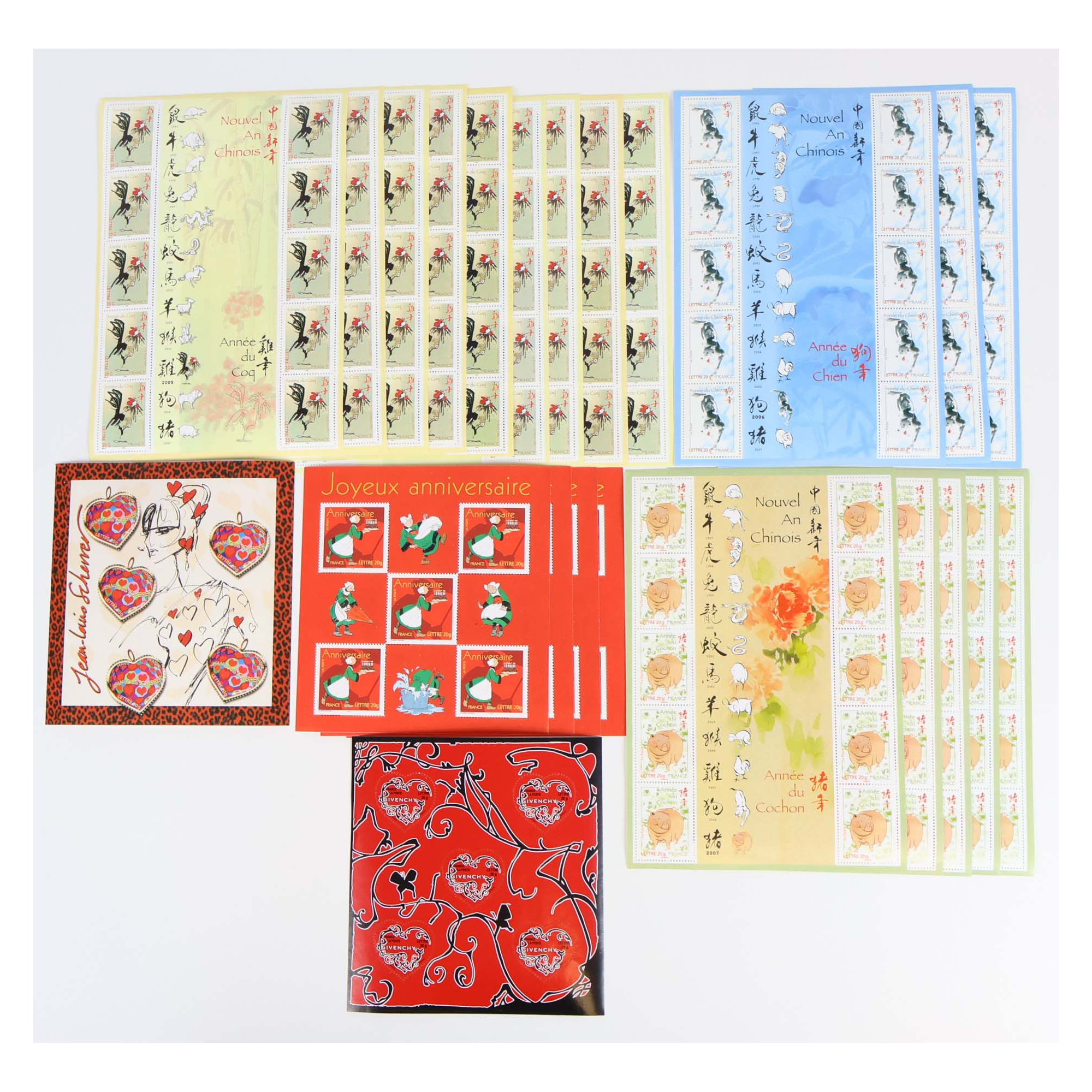 LOT 200 TIMBRES À VALIDITÉ PERMANENTE FRANCE POUR AFFRANCHIR LETTRES 20G