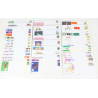LOT DE 80 ENVELOPPES MONDE PRÉ-AFFRANCHIES POUR LETTRES 20G, THÈMES DIVERS