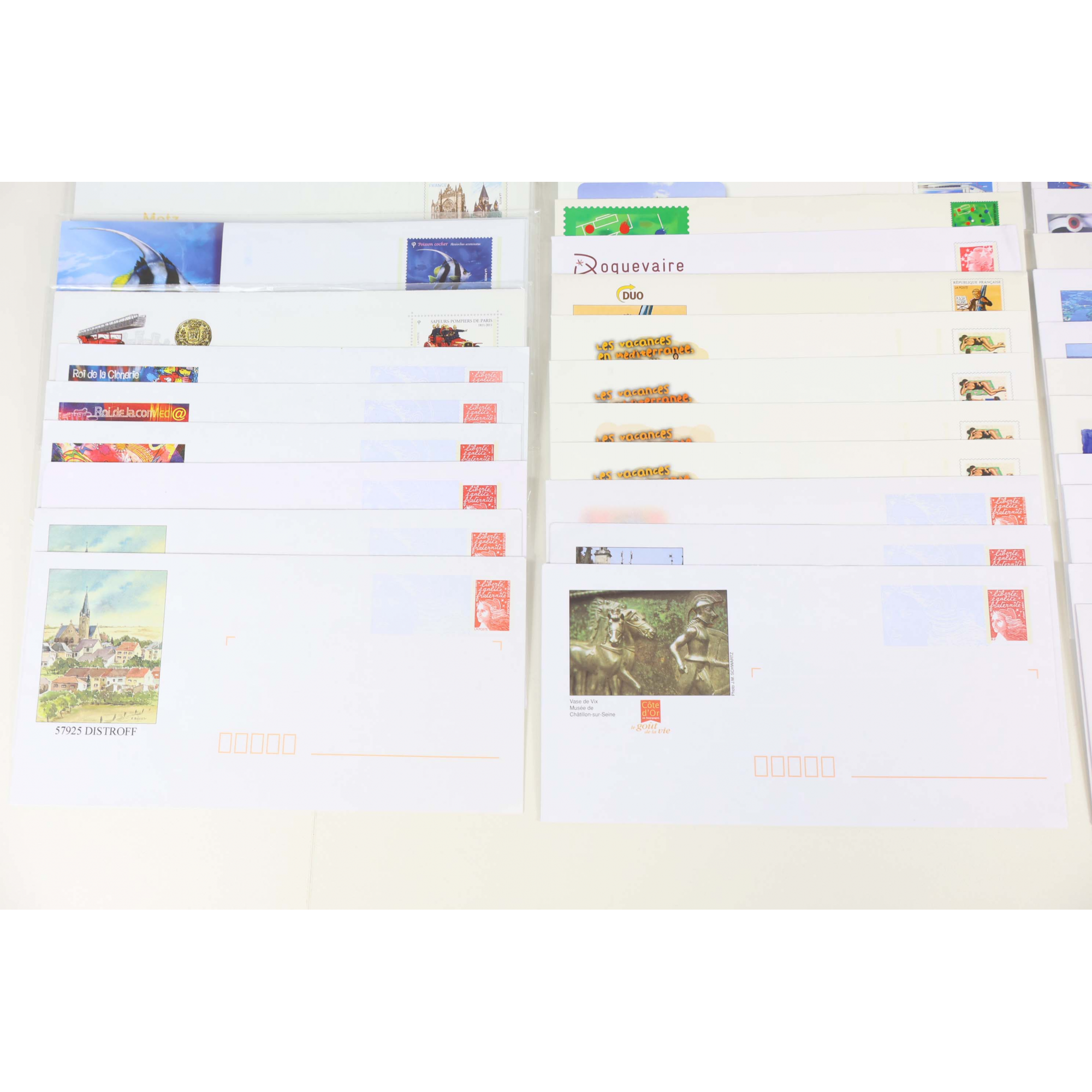 LOT DE 100 ENVELOPPES PRÉ AFFRANCHIES POUR LETTRES 20G FRANCE, THÈMES DIVERS