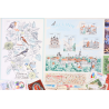 FRANCE LOT DE TIMBRES ET BLOCS-FEUILLET DE 2018 TIMBRES NEUFS** FACIALE 84€