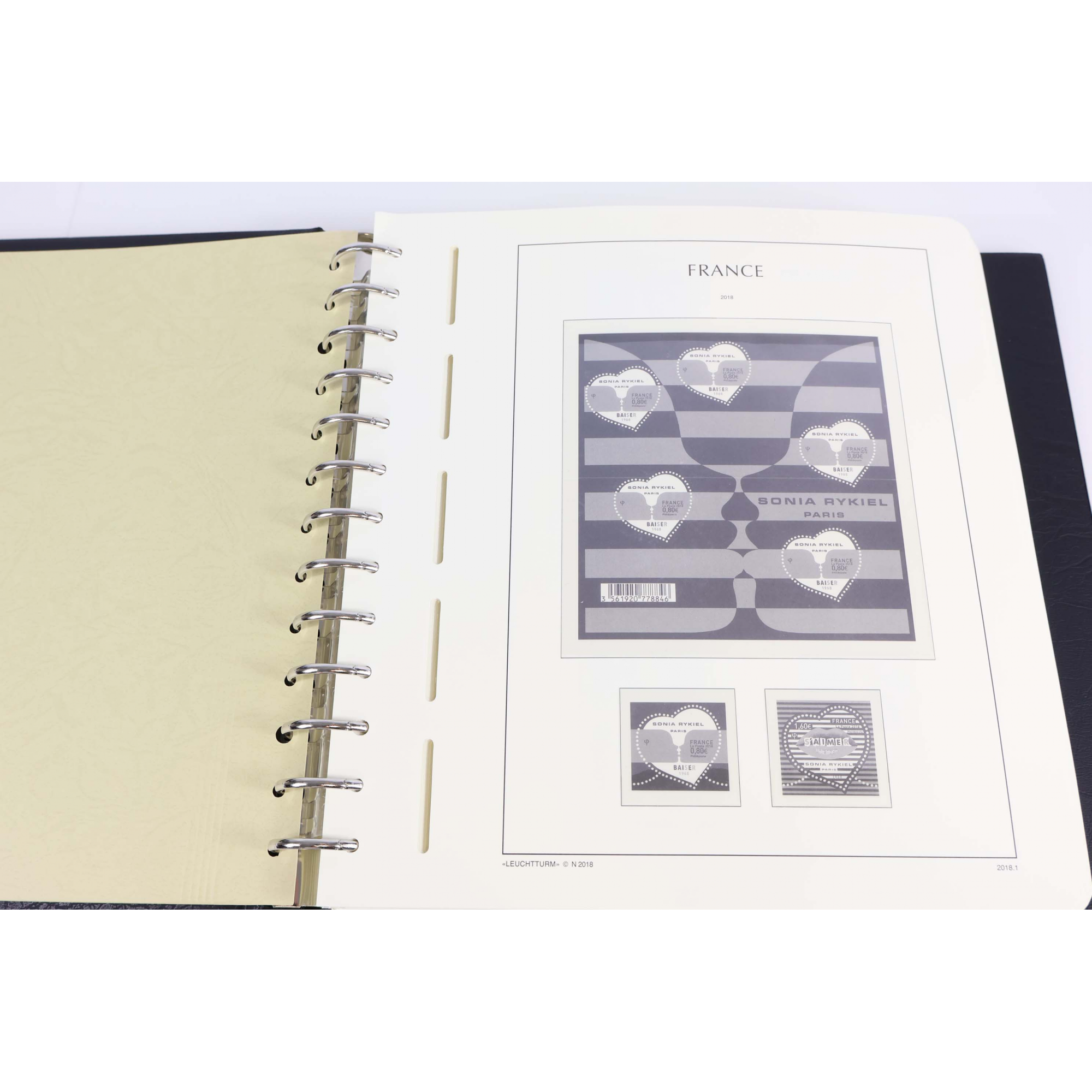 CLASSEUR LEUCHTTURM POUR RANGER LES TIMBRES DE FRANCE DE 2018/2019 ET 2021
