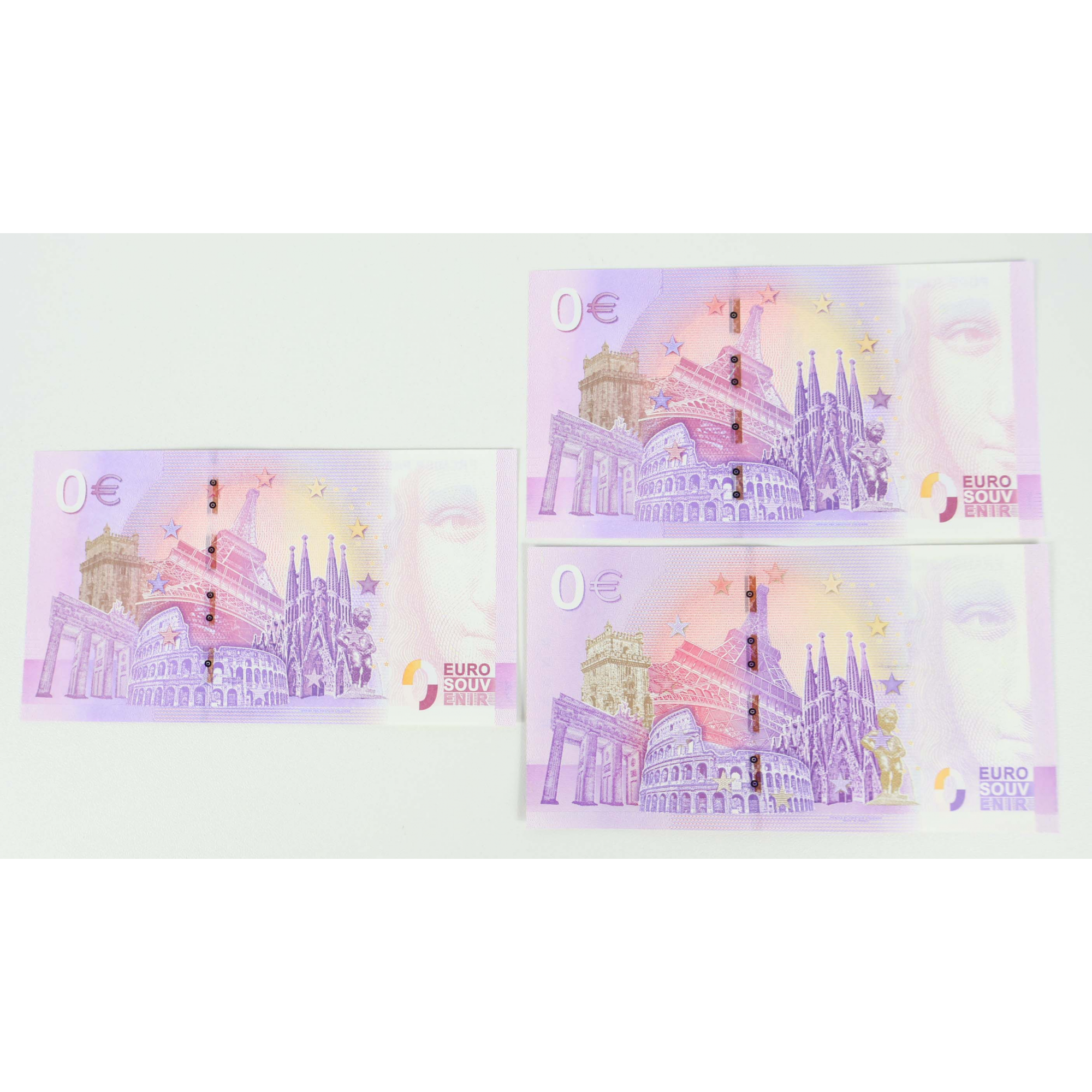 FRANCE LOT DE TIMBRES-POSTE MODERNES DE 2018 À 2023 AVEC BILLETS EUROS NEUFS**