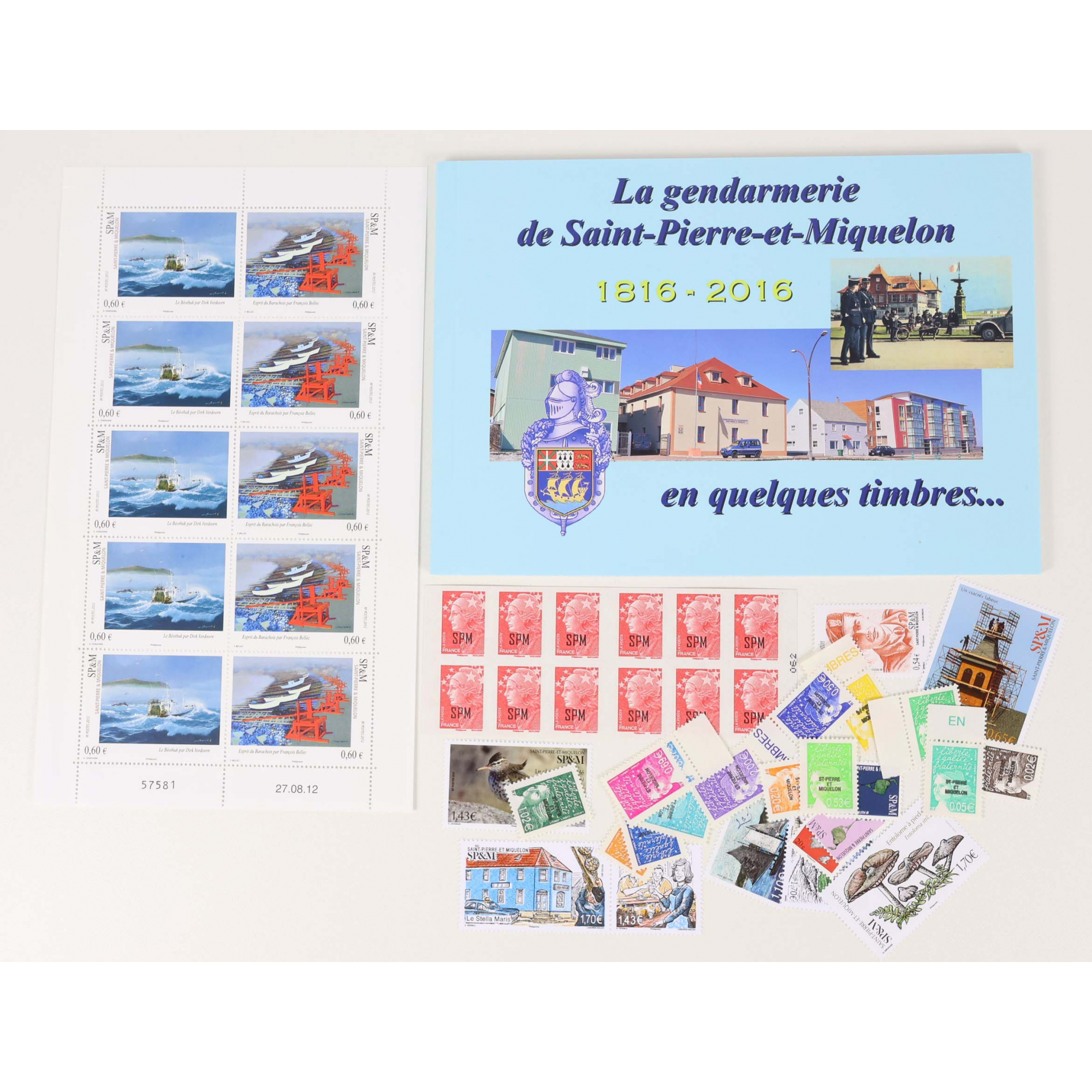 SAINT-PIERRE ET MIQUELON LOT EN EUROS TIMBRES ET BLOCS-FEUILLETS NEUFS**