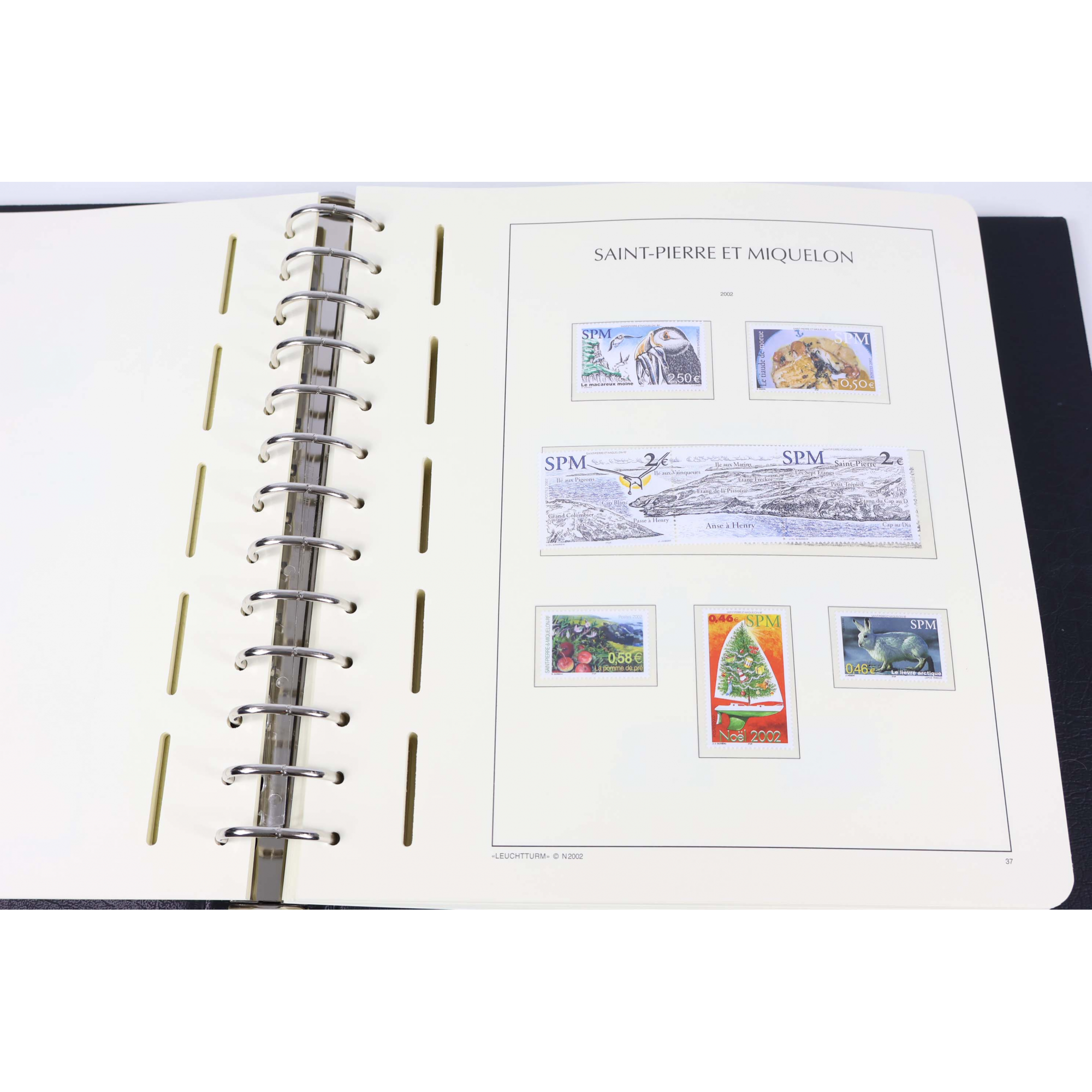 SPM COLLECTION DE 2000 À 2021 CLASSEUR LEUCHTTURM TIMBRES NEUFS** COTE ÉLEVÉE