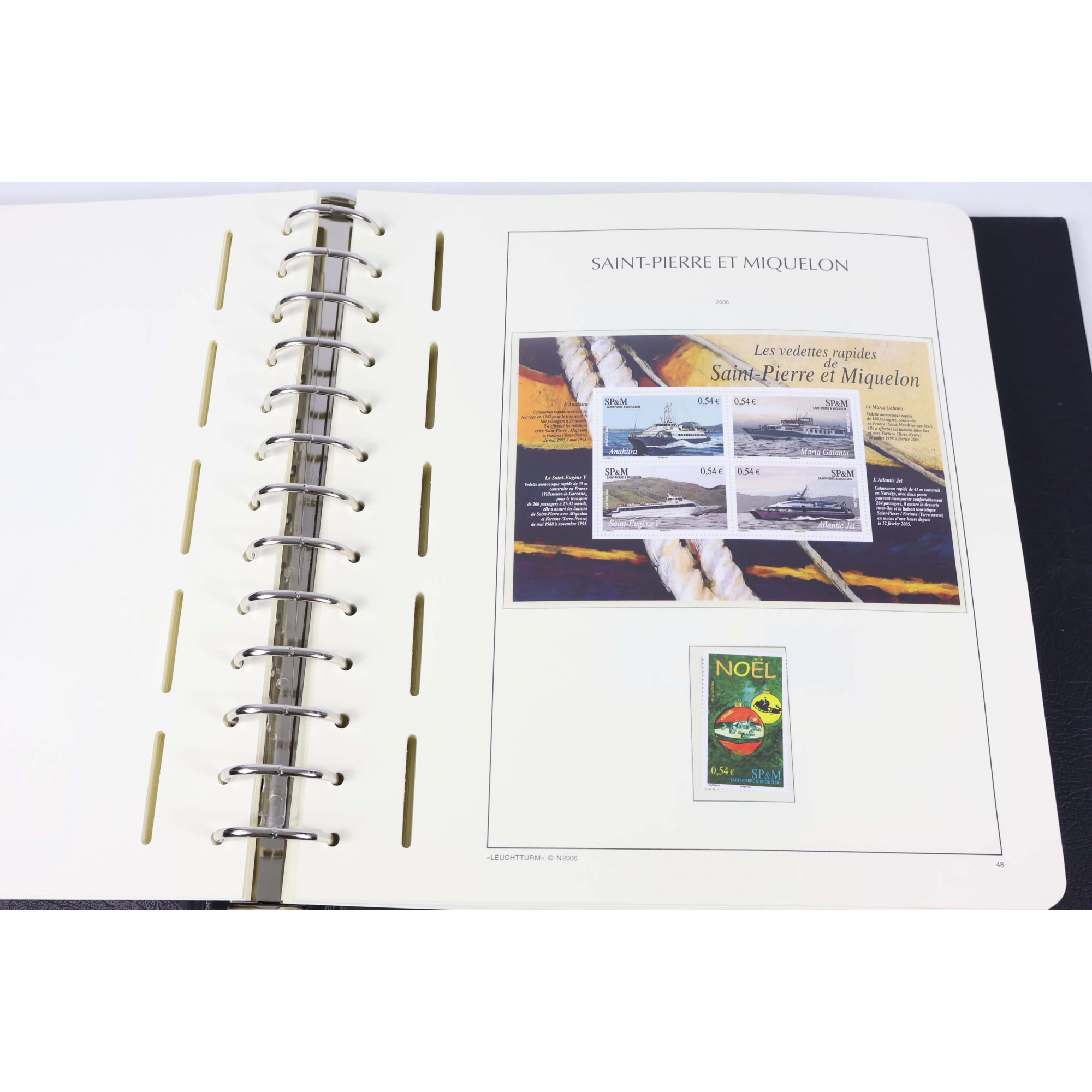 SPM COLLECTION DE 2000 À 2021 CLASSEUR LEUCHTTURM TIMBRES NEUFS** COTE ÉLEVÉE