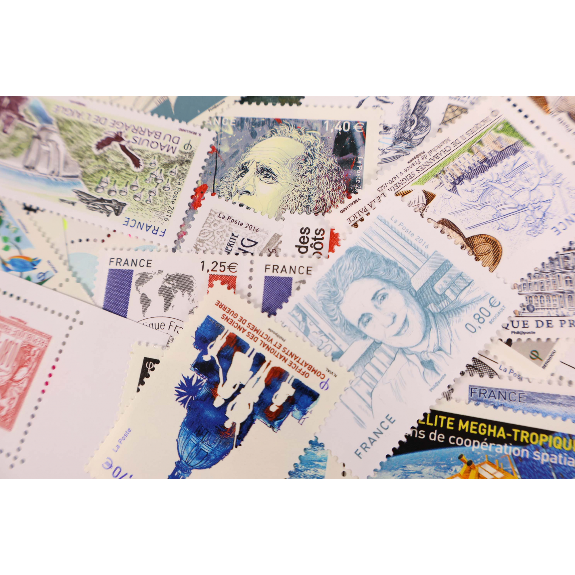 FRANCE, LOT DE TIMBRES ET BLOCS-FEUILLETS DE 2015 - 2016 NEUFS** FACIALE 168.79€