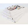 LOT 4 PACK DE FEUILLES VIERGES MOC POUR RANGER COLLECTION DE TIMBRES + RHODOÏDS