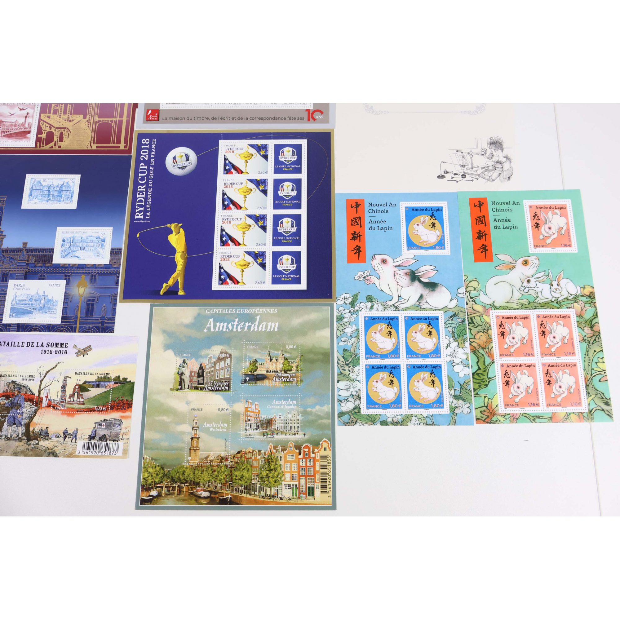 BLOCS TIMBRES FRANCE NEUFS 2016 À 2023 AVEC DÉFAUTS POUR AFFRANCHIR, VF 124.60€