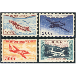 FRANCE POSTE AÉRIENNE N°30 À 33 PROTOTYPES TIMBRES NEUFS** COTE 400€