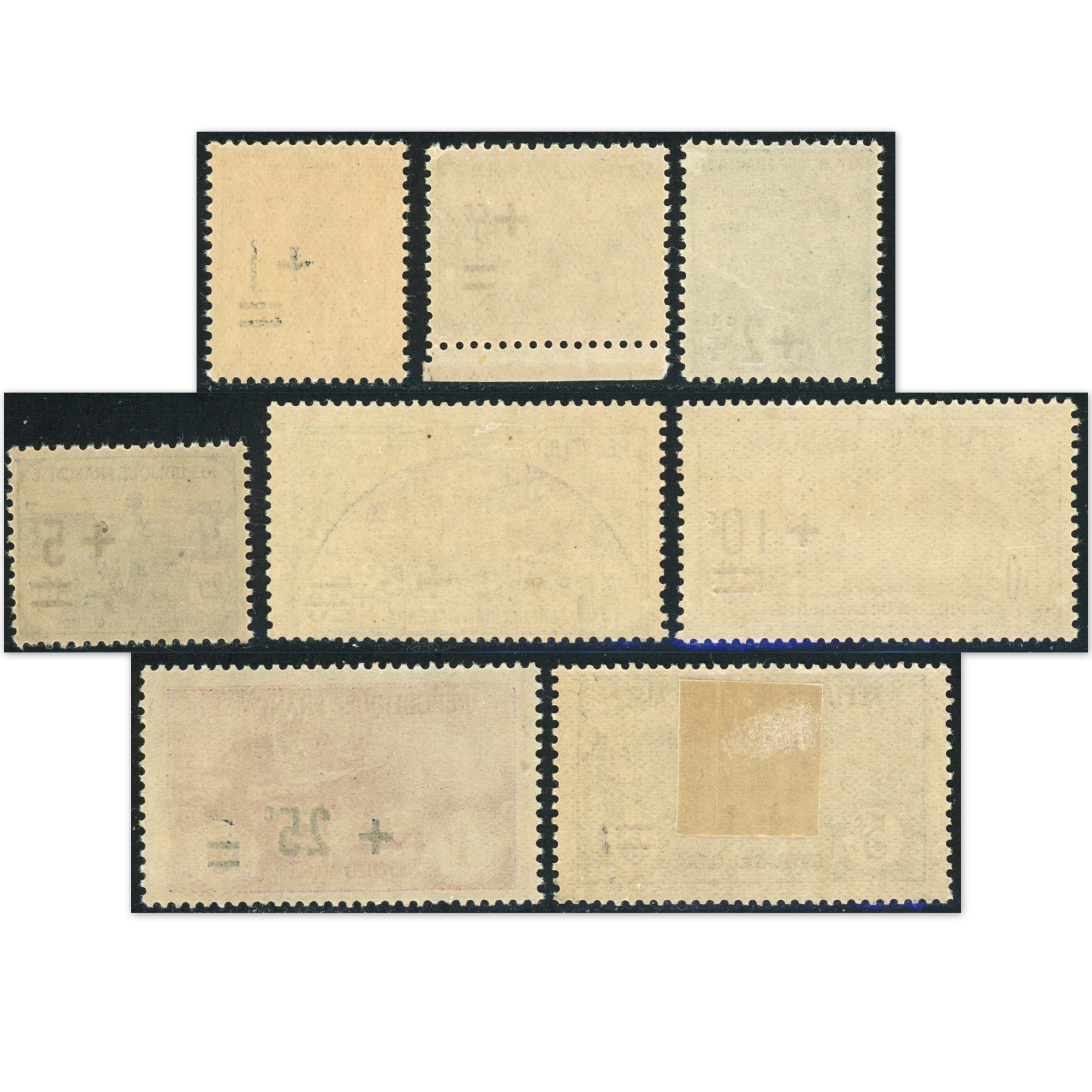 FRANCE ORPHELINS DE GUERRE N°162 À 169 TIMBRES NEUFS**/* ANNEE 1922