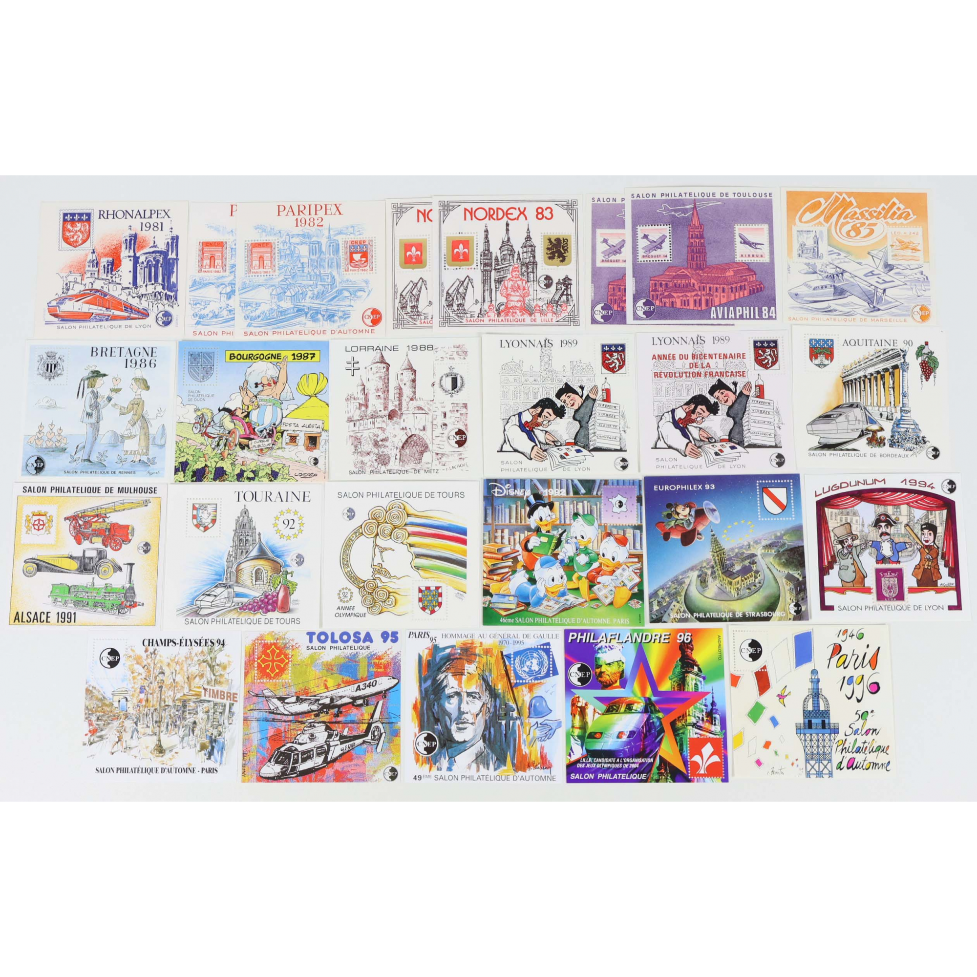 FRANCE COLLECTION DE BLOCS CNEP COMPLET DE 1981 À 1996 (N°2 À 23) TIMBRES NEUFS