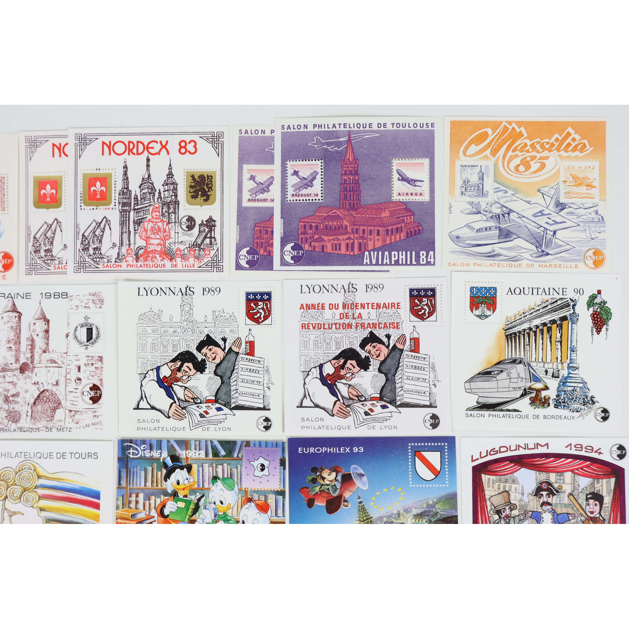 FRANCE COLLECTION DE BLOCS CNEP COMPLET DE 1981 À 1996 (N°2 À 23) TIMBRES NEUFS