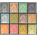 BÉNIN N°20 À 32 (SANS LE N°22) ANCIENNES COLONIES FRANÇAISES TIMBRES NEUFS 1893